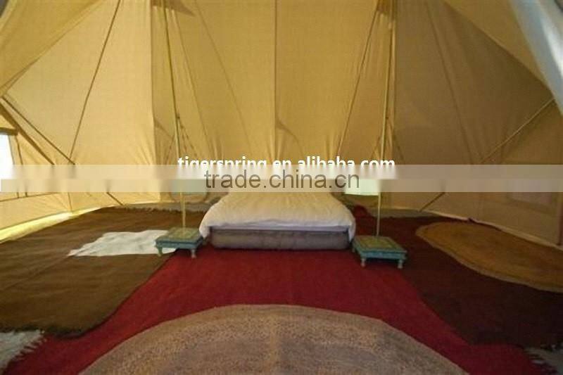 Outdoor Heavy Duty 4m Bell Tent Camping Bell Tent with Two Doors