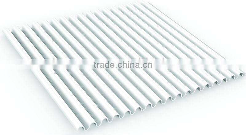Co-Extruded Plastic Polycarbonate Corrugated Sheet (Valuview Opal MINI)