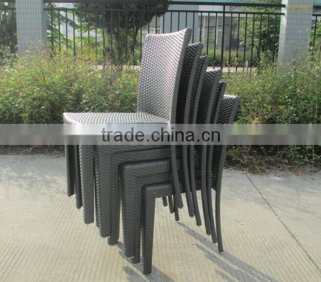 Outdoor garden plastic chair for dining