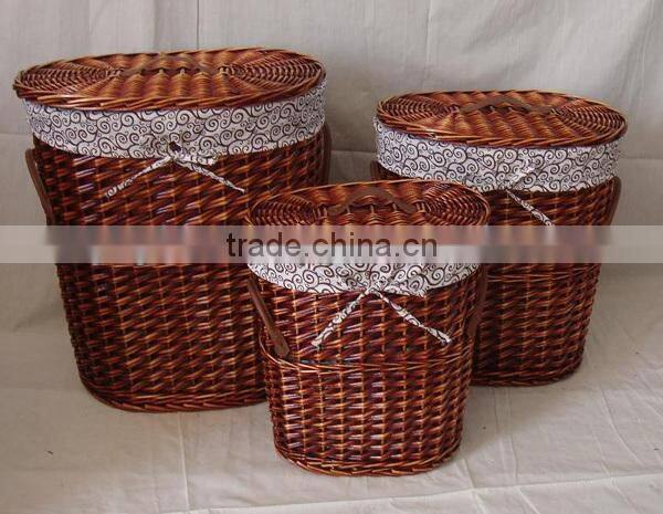 Wholesale cheap handmade willow corner storage basket