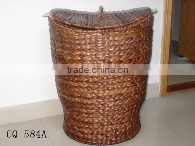 Linyi hotsale willow trash can baskets with handle from manufacturer