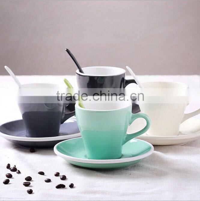 Good quality custom 80ml procelain coffee set with logo