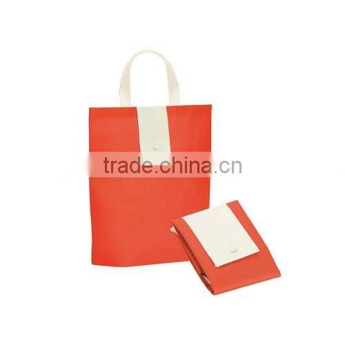 Disposable foldable shopping bag with 35cm handle