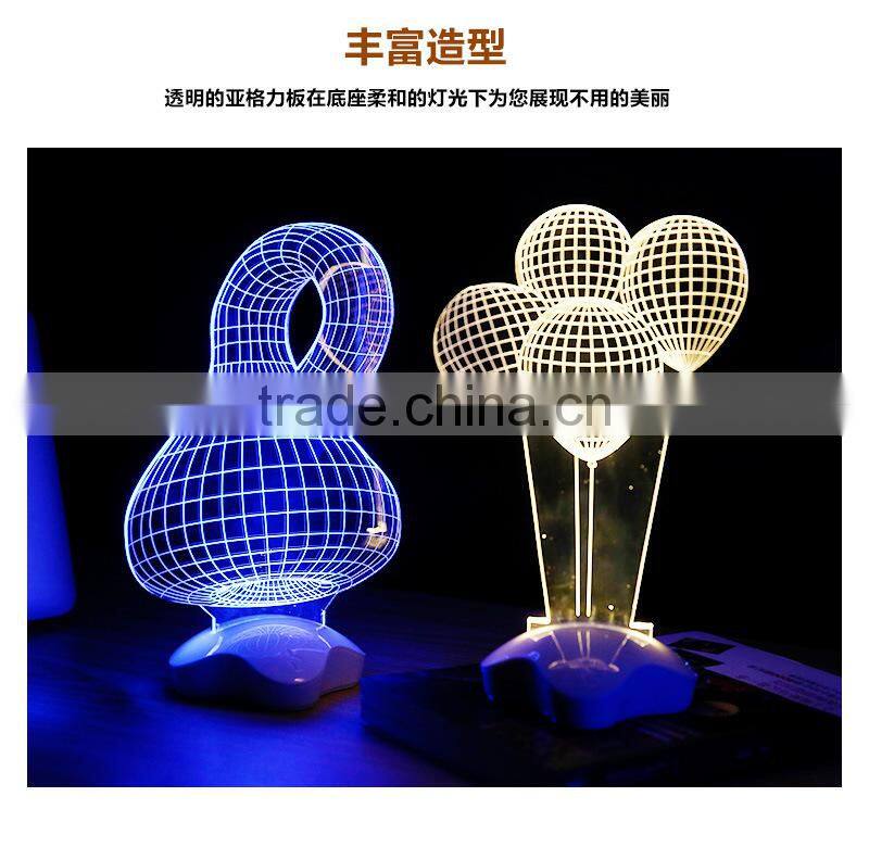 N210 new design Love the heart of the 3 d crystal of valentine's day gift