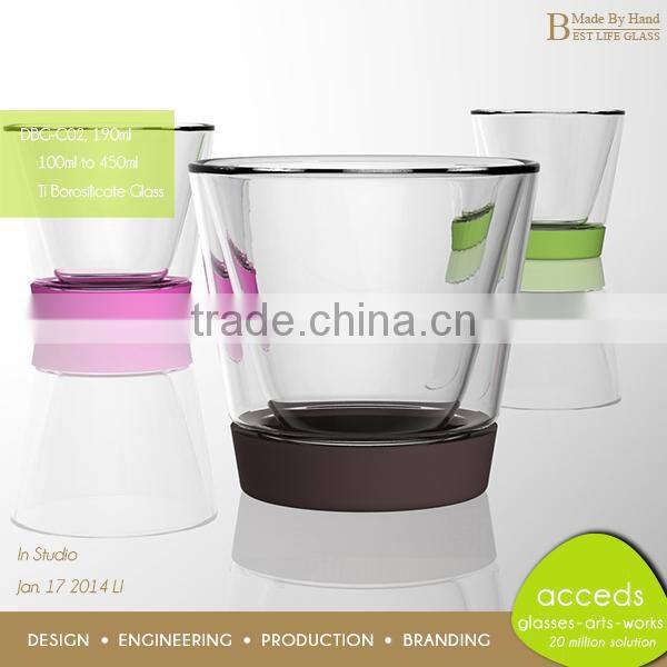 Borosilicate Coffee Glass with Silicone Base