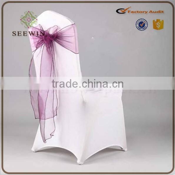 transparent cheap organza chair cover