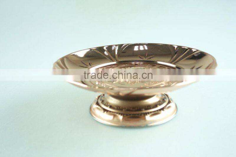 Tribute tray /stainless steel wedding serving/golden candy dishes