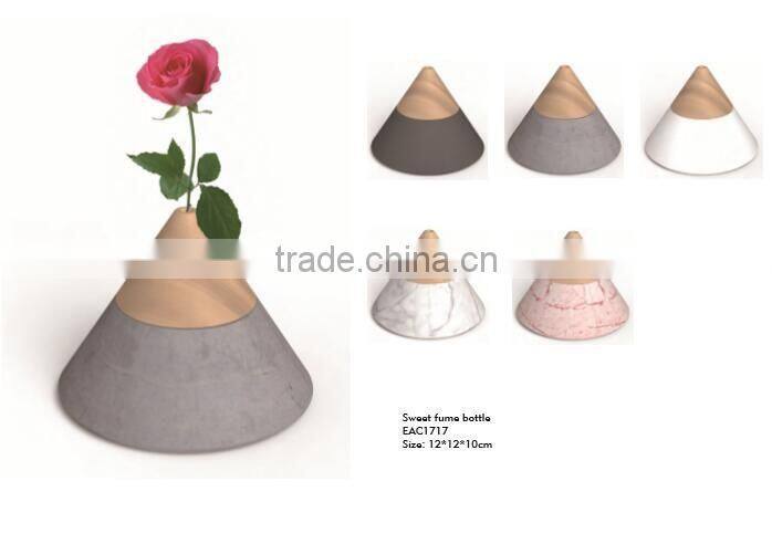 Concrete or cement modern house number house decor