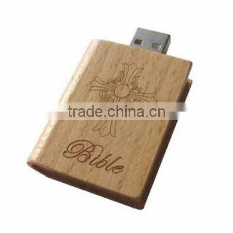 cheap promotion wood usb stick with logo print