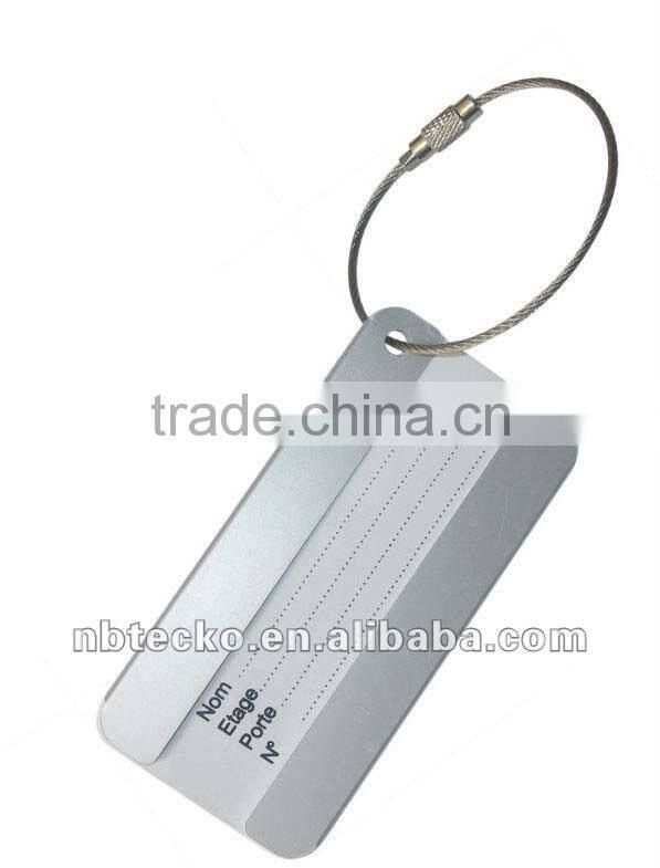 Hot selling aluminum luggage tag