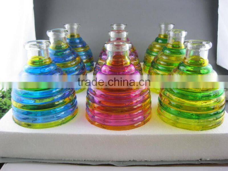 Hanging glass bee catcher with metal handle and wood cork stopper for home and garden use