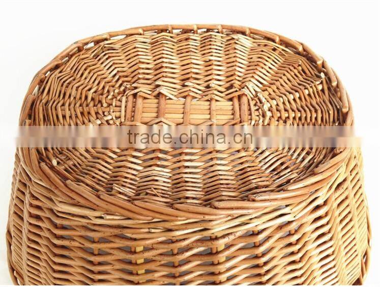 willow basket material cheap supermaket basket cone basket