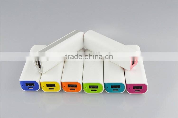 Power bank 2600mah, mobile power supply, portable usb travel battery charger
