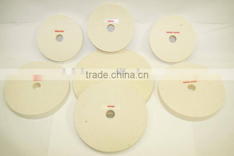 wool felt glass polishing wheel