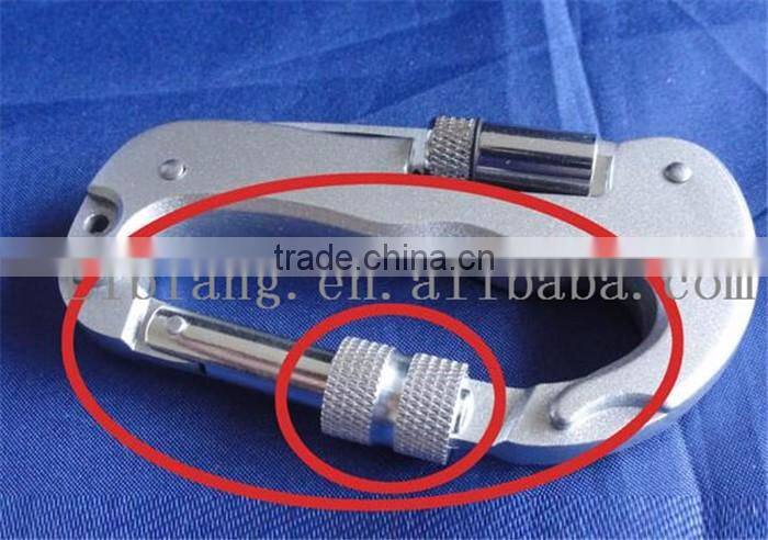 Special gift for men silver portable multifunction stainless carabiner bulk
