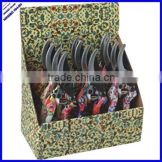 All metal decorative woman flower pruning scissors