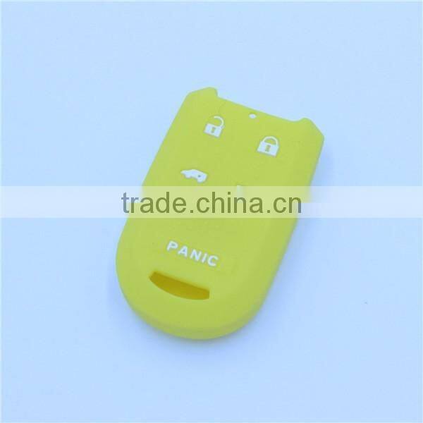 silicone rubber car key cover shell case for honda 5 buttons