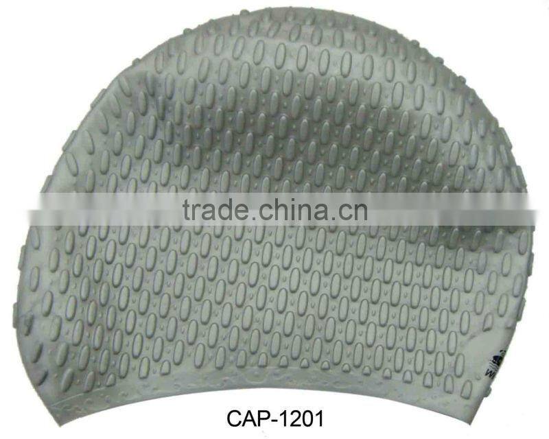 100% Silicone shark swim cap,funny swimming cap,water drop design(CAP-1200)