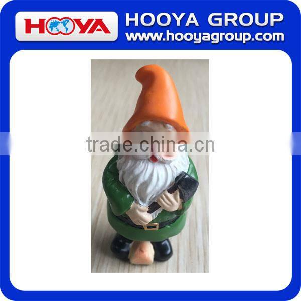 set of 4 resin miniature garden gnome dwarf figurine