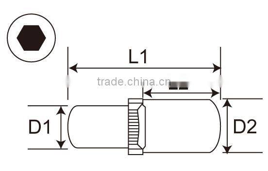 1/2" Dr. 1000V insulated Socket+3/8" Dr. 1000V insulated Socket