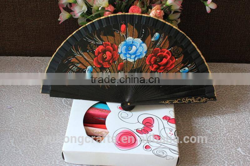 Painted Wooden Crafts Fan
