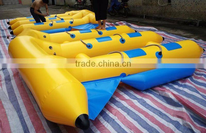 Factory price inflatable water sport inflatable flying fish tube towable banana boat for sale