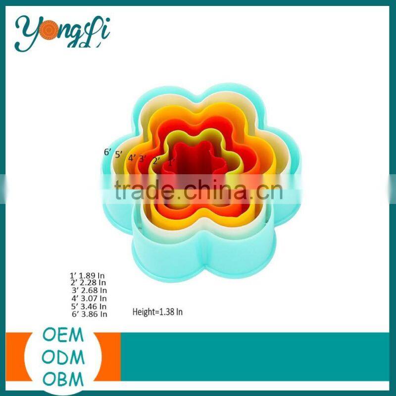 New Products Food Grade Kid Mini Plastic Round Cake Cutters