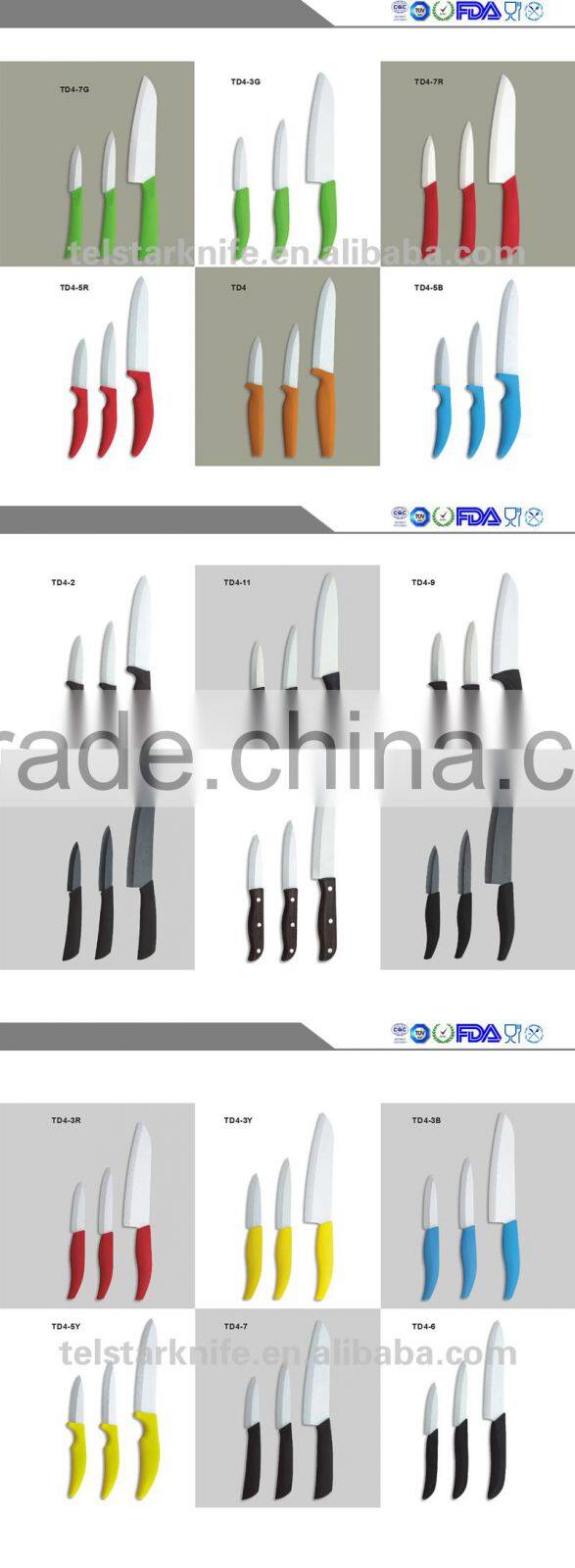 Factory direct sale zirconia ceramic knife handle fruit knife with a variety of color processing is optional