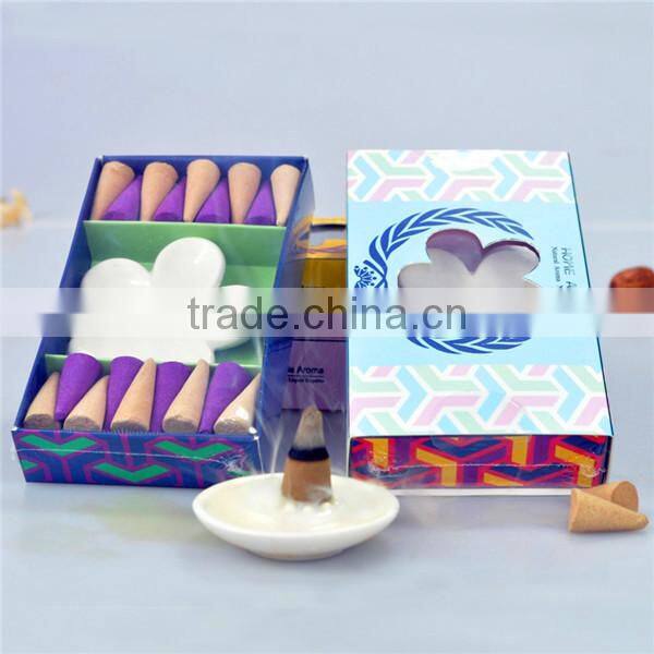 wholesale cone incense with ceramic holder