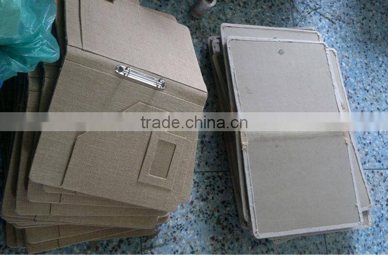 Conference folder - made from eco fabric Juco & Jute - Hiquality organizer