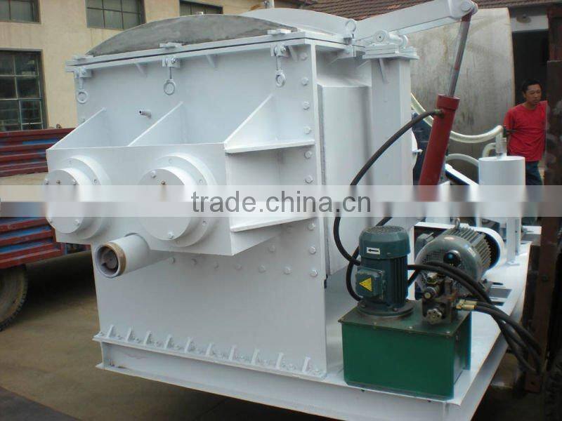 high quality vacuum sigma mixer(hydraulic tilt and screw extruding)