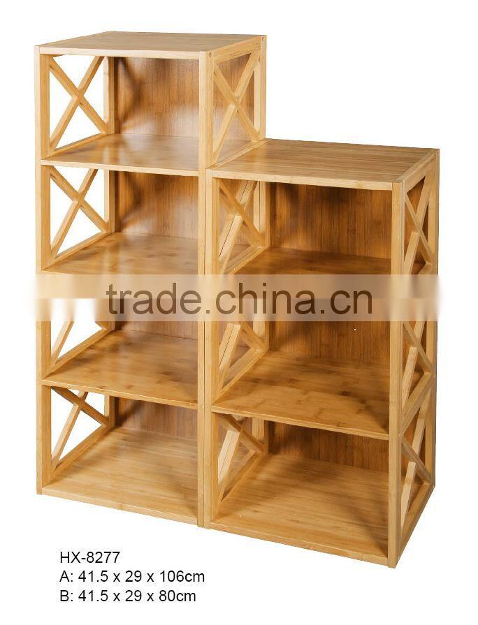 2015 new bamboo storage shelf/bamboo toy storage shelf/bamboo display shelf