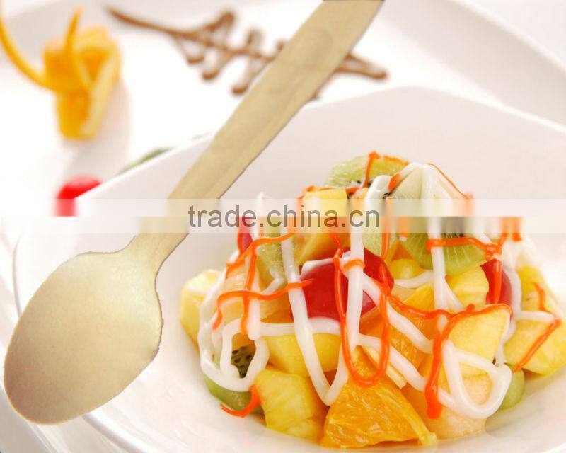 FSC Certificate Food Grade Disposable Natural Wood Material Spoon