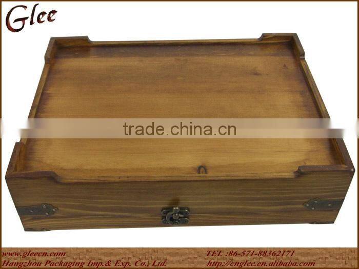 Antique Wooden Tea Box Coffee Wooden Box