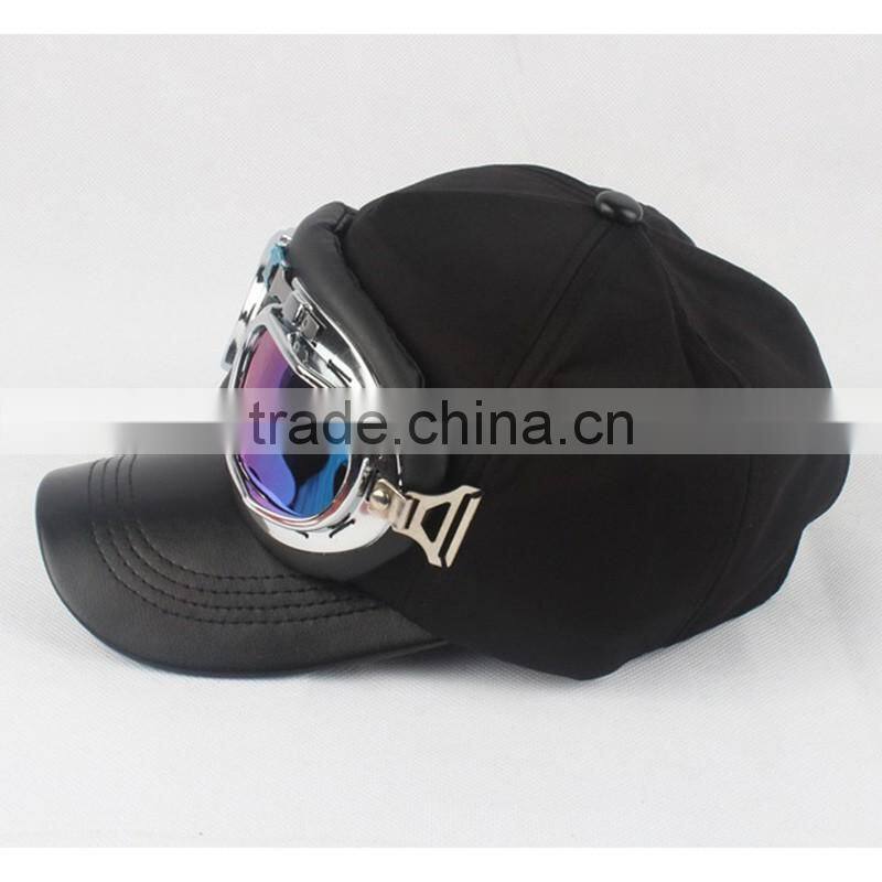 New Style Leather Brim Or Bill Glasses Cap