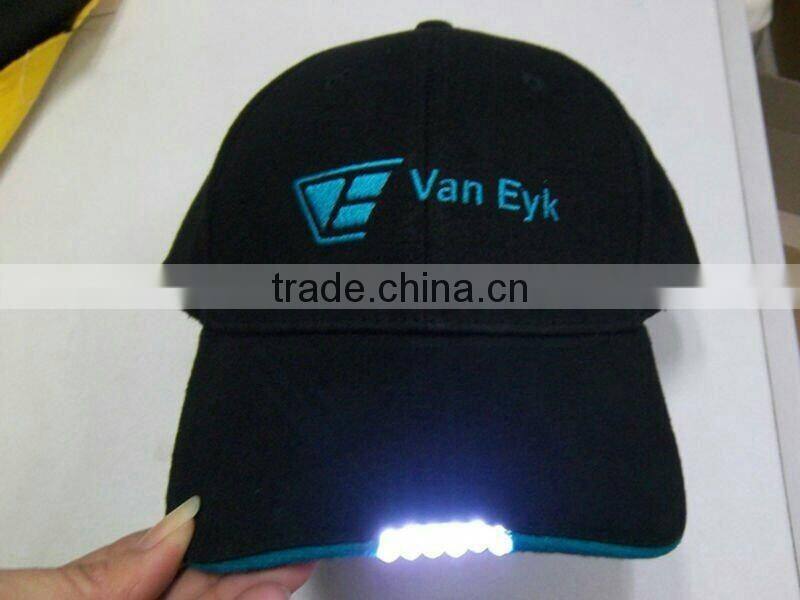 Wholesale OEM Led Baseball Cap With Cheap Price Baseball Cap With Led Light