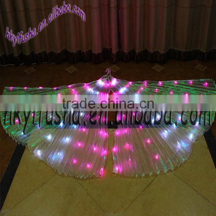 Yifusha double colors LED wings for belly dance