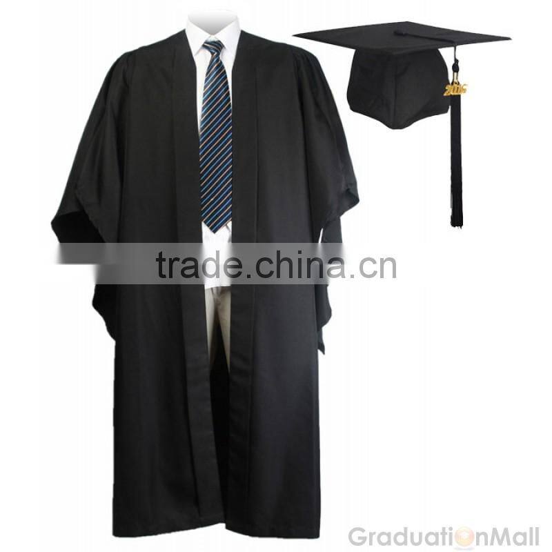 2017 New Item graduation gown uniform robes hats with hoody