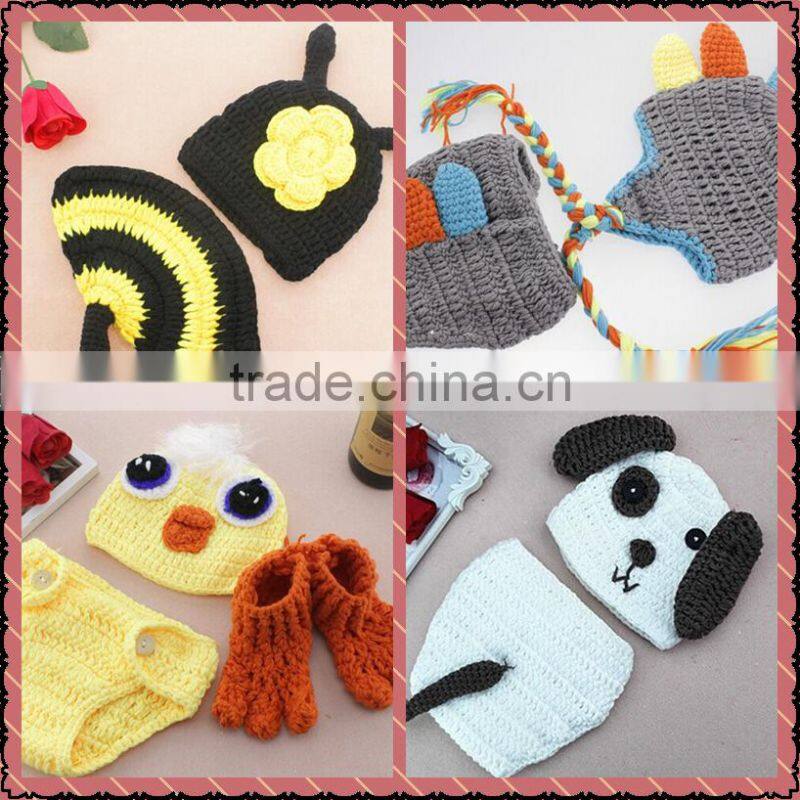 crochet newborn baby photography props wholesale newborn clothing set