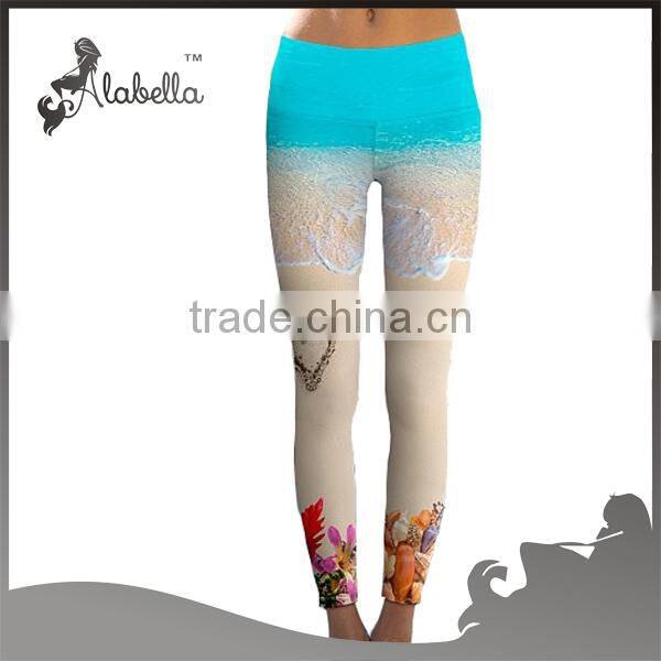 Ladies yoga tight printed all over sublimation yoga pants