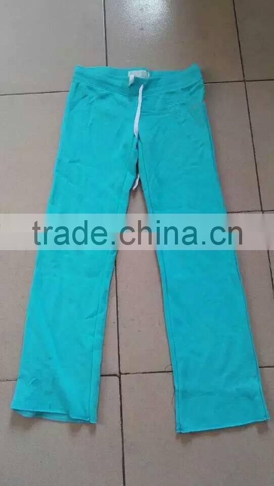 Branded garment lots women's comfortable casual high quality sports pants stocklot