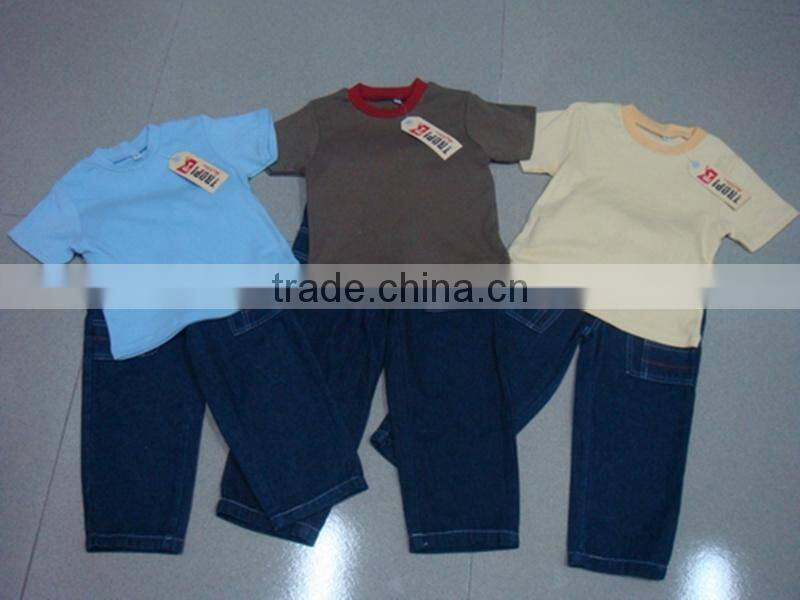 kids garments set child clothing for children 2015