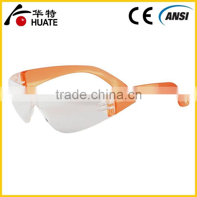 Custom colorful temple safety goggles eyewear glasses
