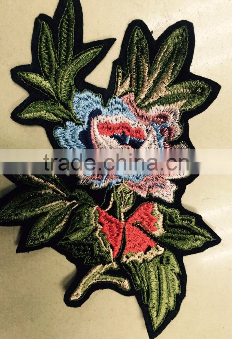 manufacturer machine make embroidery flower applique for sweater