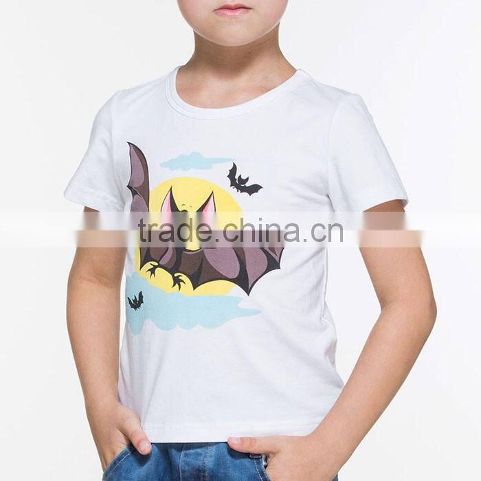 Fashionable cute bat printed boy's t-shirt