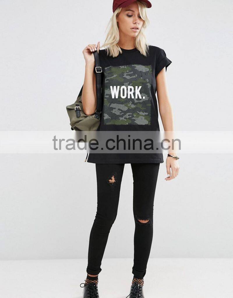 chinese manufacturers custom shirt for woman high quality women t-shirt casual style