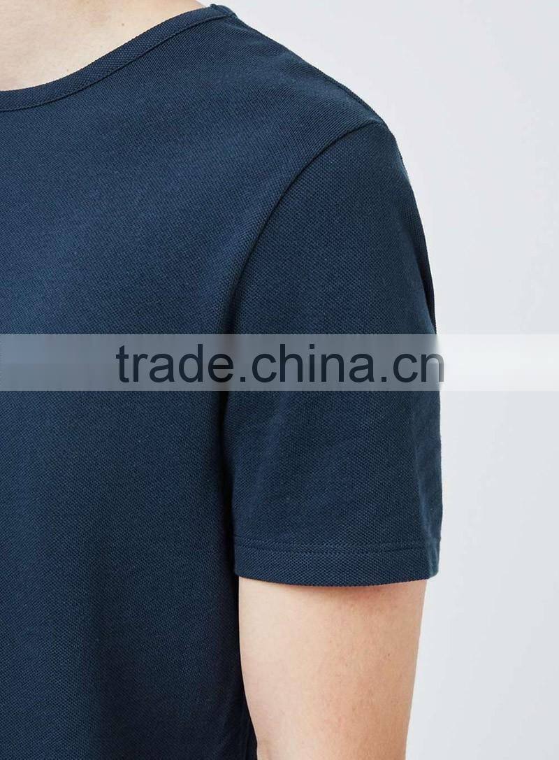 Navy blue blank mens t shirts soft breathable cotton t-shirt custom summer wear for wholesale