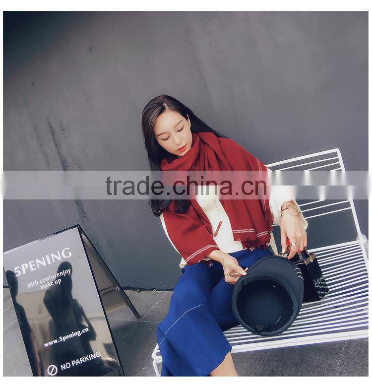 women winter scarfs 2016 Plaid Cashmere Scarves New Designer Unisex Acrylic Basic Shawls Women's Scarves Big Size