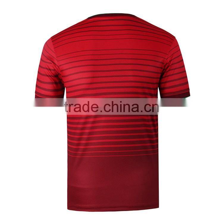 Mens 100% polyester digital printing latest football jersey designs