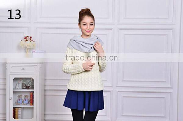 new design high quality 20color choice new solid acrylic material scarf women